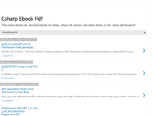Tablet Screenshot of csharp-ebook-pdf.blogspot.com