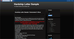 Desktop Screenshot of hardshiplettersamples.blogspot.com