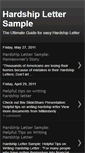Mobile Screenshot of hardshiplettersamples.blogspot.com