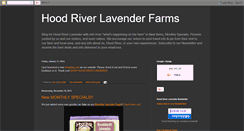 Desktop Screenshot of hoodriverlavender.blogspot.com