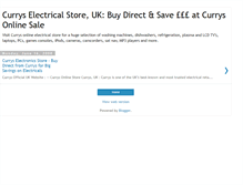 Tablet Screenshot of currys-electrical.blogspot.com