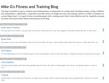 Tablet Screenshot of mikegsfitnessblog.blogspot.com