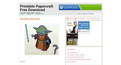 Desktop Screenshot of papercraft-print.blogspot.com