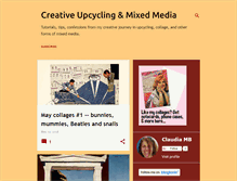Tablet Screenshot of creativeupcycling.blogspot.com
