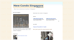 Desktop Screenshot of newcondosingapore.blogspot.com