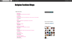 Desktop Screenshot of belgianfashionblogs.blogspot.com