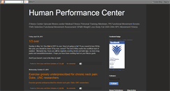 Desktop Screenshot of humanperformancecenter.blogspot.com