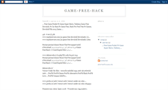 Desktop Screenshot of game-free-hack.blogspot.com