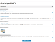 Tablet Screenshot of guadalupe-educa.blogspot.com