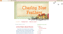 Desktop Screenshot of chasingbluefeathers.blogspot.com