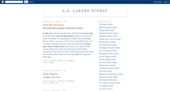 Desktop Screenshot of lalakersjunkie.blogspot.com