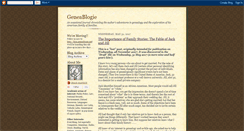 Desktop Screenshot of geneablogie.blogspot.com