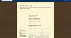 Desktop Screenshot of mesothelioma411.blogspot.com