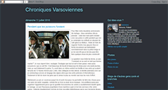 Desktop Screenshot of chroniquesvarsoviennes.blogspot.com