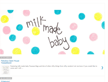 Tablet Screenshot of milkmadebaby.blogspot.com