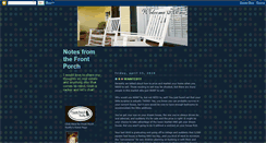 Desktop Screenshot of notesfromthefrontporch.blogspot.com