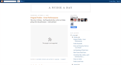 Desktop Screenshot of nudieaday.blogspot.com