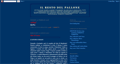 Desktop Screenshot of ilrestodelpallone.blogspot.com