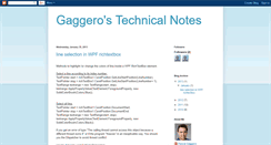 Desktop Screenshot of gaggerostechnicalnotes.blogspot.com