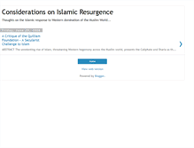 Tablet Screenshot of islamic-considerations.blogspot.com