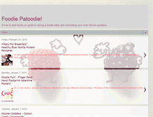 Tablet Screenshot of foodiepatoodiebaby.blogspot.com
