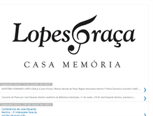 Tablet Screenshot of casamemorialopesgraca.blogspot.com