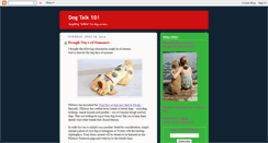 Desktop Screenshot of dogtalk101.blogspot.com