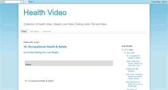 Desktop Screenshot of healthvideo.blogspot.com