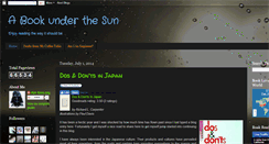 Desktop Screenshot of bookunderthesun.blogspot.com