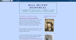 Desktop Screenshot of billmundymemorial.blogspot.com