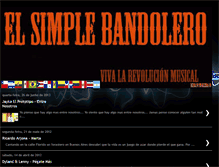 Tablet Screenshot of elsimplebandolero.blogspot.com