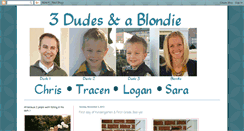 Desktop Screenshot of 3dudesandablondie.blogspot.com