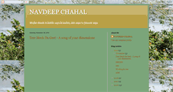 Desktop Screenshot of navdeepchahalpoet.blogspot.com