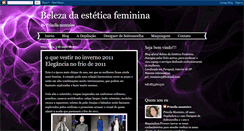 Desktop Screenshot of belezadaesteticafeminina.blogspot.com