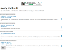 Tablet Screenshot of moneyandcredit.blogspot.com