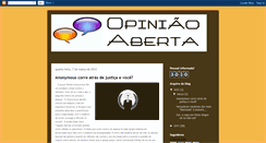 Desktop Screenshot of opiniaoaberta-br.blogspot.com