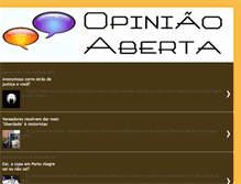 Tablet Screenshot of opiniaoaberta-br.blogspot.com