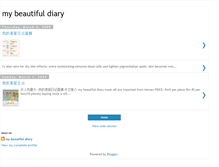 Tablet Screenshot of mybeautifuldiary88.blogspot.com