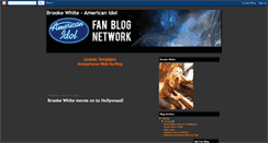 Desktop Screenshot of brookewhiteidol.blogspot.com