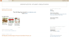 Desktop Screenshot of innovativestampcreations.blogspot.com