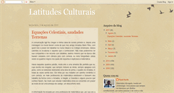 Desktop Screenshot of latitudesculturais.blogspot.com