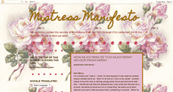 Desktop Screenshot of mistressmanifesto.blogspot.com