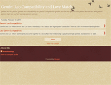 Tablet Screenshot of leoandgemini.blogspot.com