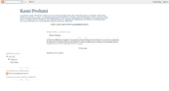 Desktop Screenshot of kamiprofumi.blogspot.com