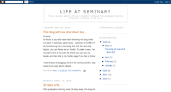 Desktop Screenshot of lifeatseminary.blogspot.com