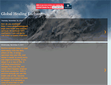 Tablet Screenshot of globalhealingexchange.blogspot.com