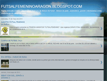 Tablet Screenshot of futsalfemeninoaragon.blogspot.com