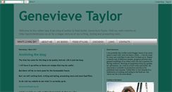 Desktop Screenshot of genevievetaylor.blogspot.com