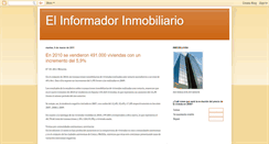 Desktop Screenshot of elinformadorinmobiliario.blogspot.com