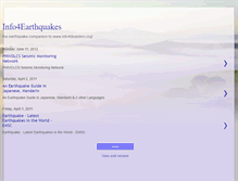 Tablet Screenshot of info4earthquakes.blogspot.com